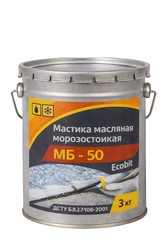 Мастика масляная морозостойкая МБ - 50 Ecobit ведро 3, 0 кг (Холодная) 